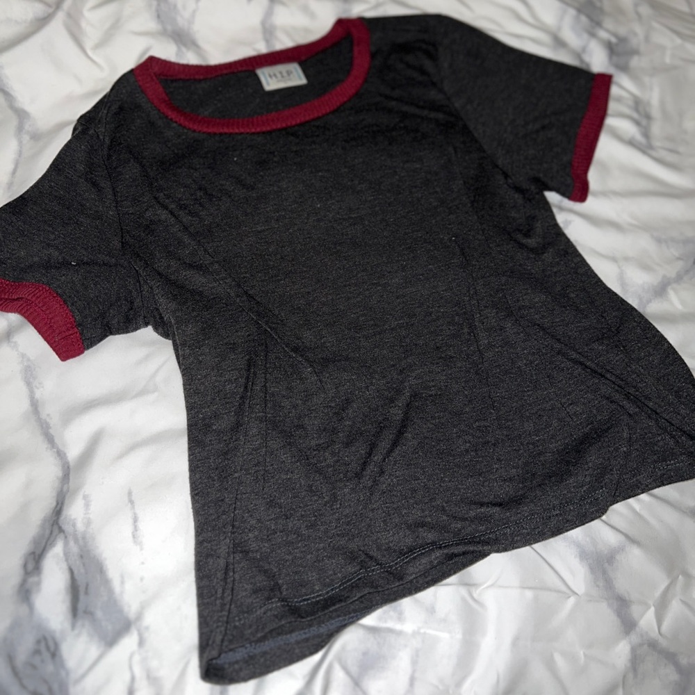 Black and red t shirt